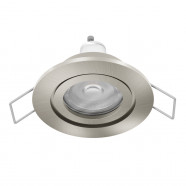 902252  Встраиваемый светильник BARRANCO,  1х4,5W(GU10-LED), 4000К, IP44, Ø84, пластик, никель мат