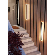 900678  Уличное бра NEVIANO, 2X11W (LED), 3000K, 4200lm, IP55, L970, сталь, черный/пластик, белый