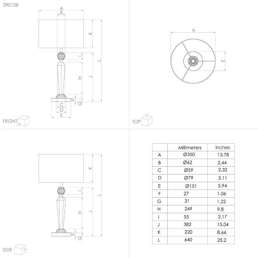 EGLO 390158  Настольная лампа PASIANO 1