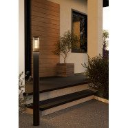901035  Уличный напольный светильник SALLE, 1X15W (E27), IP54, H1100, алюминий, пластик, чёрный/пластик, полупрозрачный