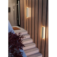 900677  Уличное бра NEVIANO, 2X7W (LED), 3000K, 2100lm, IP55, L580, сталь, черный/пластик, белый