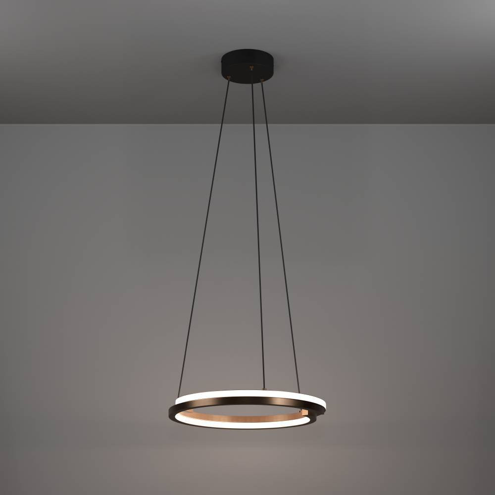 EGLO 901826  Светодиодный подвес с регулировкой цветовой температуры MEZZOMONTE, 1X20W;1X20W(LED;LED), 2700-6500K, 2220;2220lm, алюминий, сталь, бронзовый, 