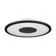 900558  Потолочный светильник MARMORATA, 18W (LED), 3000K, Ø450, алюминий, сталь, черный, белый / пластик, белый