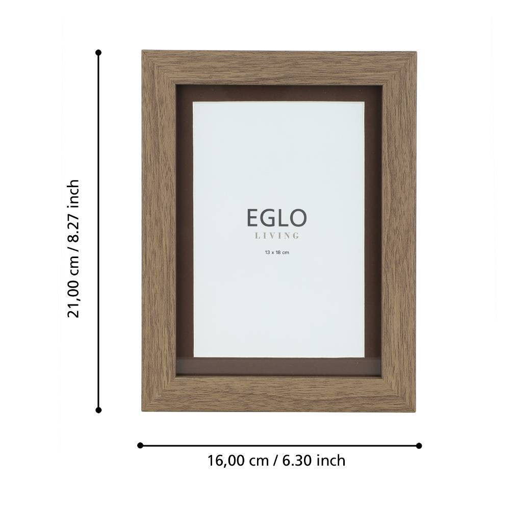 EGLO 423096  Фоторамка TEMERLOH, L160, B16, H210, пластик, стекло, коричневый