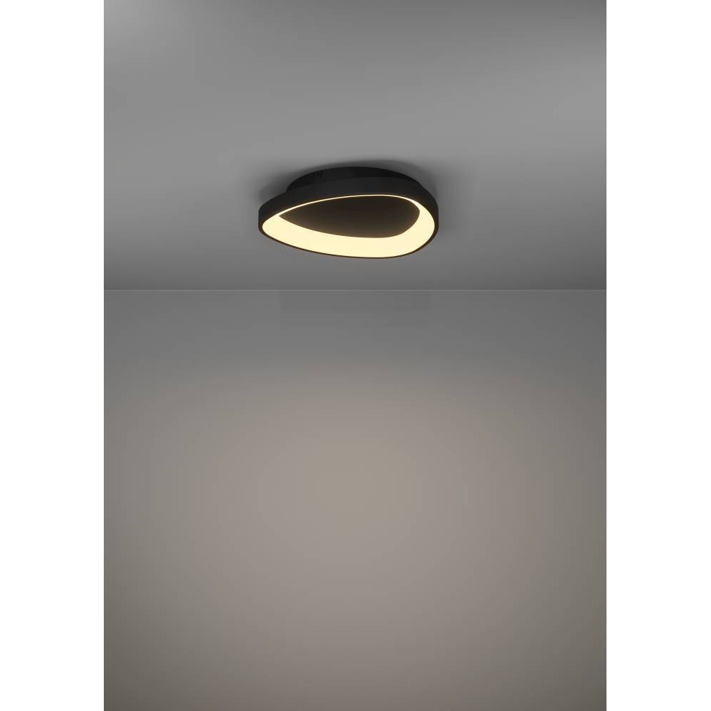 EGLO 901584 Светод потолочн свет-к LORETELLO, 12W(LED), пластик, сталь, черный, 2700-6500K, 1440lm