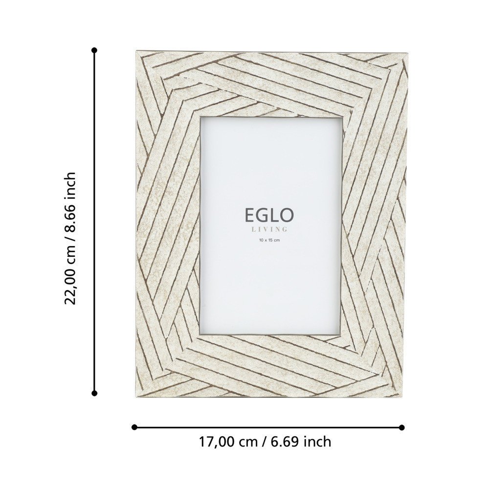 EGLO 423074  Фоторамка KEMAYAN, L170, B15, H220, пластик, стекло, бежевый