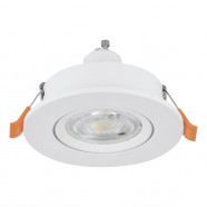 902241  Встраиваемый светильник BARRANCO, 1х4,5W(GU10-LED), 3000К, Ø90, пластик, белый