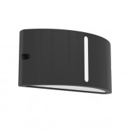 902422  Уличный настенный светильник POGGIARELLO, 1x10W(Е14), IP54, алюминий, черный