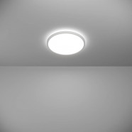 901446  Светодиод потолочн свет-к с регул тем-ры света ROVITO, 13,9W(LED), Ø300, IP44, 2700K, 4000K, 6500K, 1750lm, пластик, белый/пластик, белый
