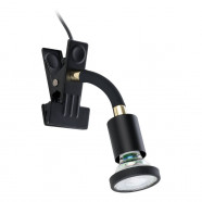 300914  Спот PARRINI 1, 1X4,5W(GU10), сталь, пластик, черный, латунь