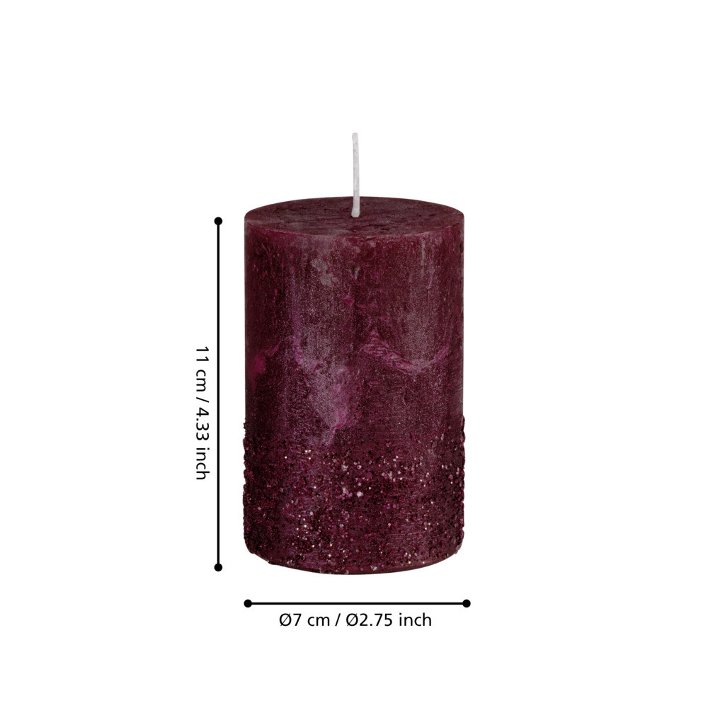EGLO 422603  Свеча BALEZZE, бордовый с блестками