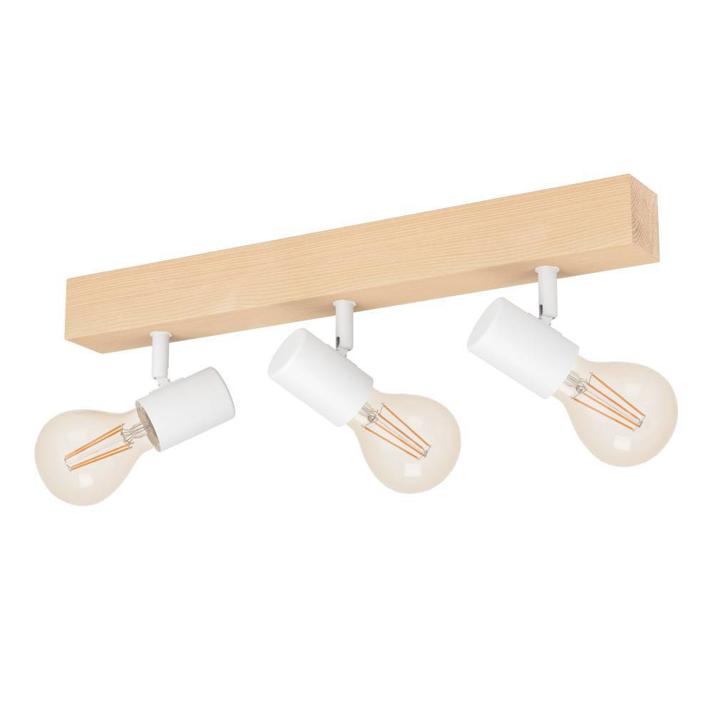 EGLO 99484  Спот TOWNSHEND 3, 3x60W(E27), L480, B50, дерево, сталь, коричневый, белый