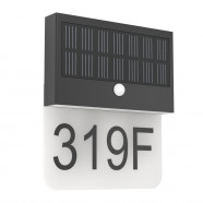 902412  Уличный настенный светильник на солнечной батарее CONETTIMARA, 1x6W(LED), 3000K, IP44, пластик, черный