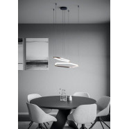 390507  Светодиодный подвес с регулировкой цветовой температуры ESTRELLA, 1X30W(LED) ,2200-6500K, 5200lm, алюминий, сталь, бронзовый, черный, белый