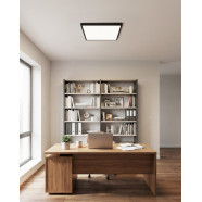 902356  Светодиод потолочный свет-к PIETRANGELI, 37,2W(LED), 595x595, 2700-4000-6500K, алюминий, черн