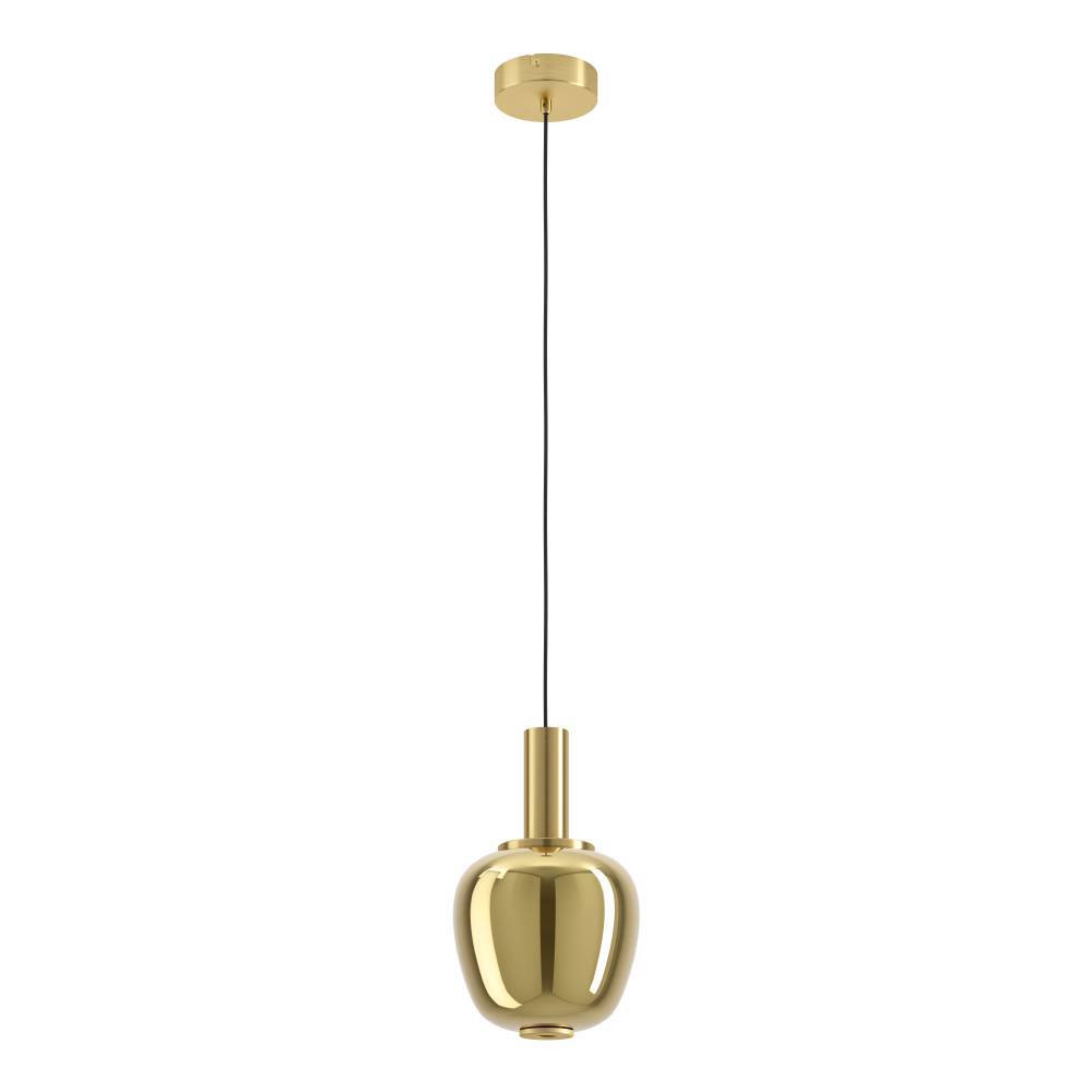 EGLO 390463  Светодиодный подвес с регулировкой цветовой температуры FRUITERA, 1X5,5W;1X1,6W(LED), Ø210, 2200-6500K, 1000lm, сталь, состаренный медный, золо