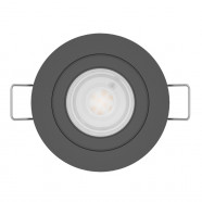 902256  Встраиваемый светильник BARRANCO,  1х4,5W(GU10-LED), 4000К, Ø90, пластик, черный