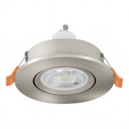 902258  Встраиваемый светильник BARRANCO,  1х4,5W(GU10-LED), 4000К, Ø90, пластик, никель мат.