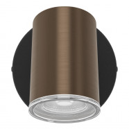 300587  Спот CONSUMA 1, 1X5W(GU10), IP44,сталь, бронзовый, черный