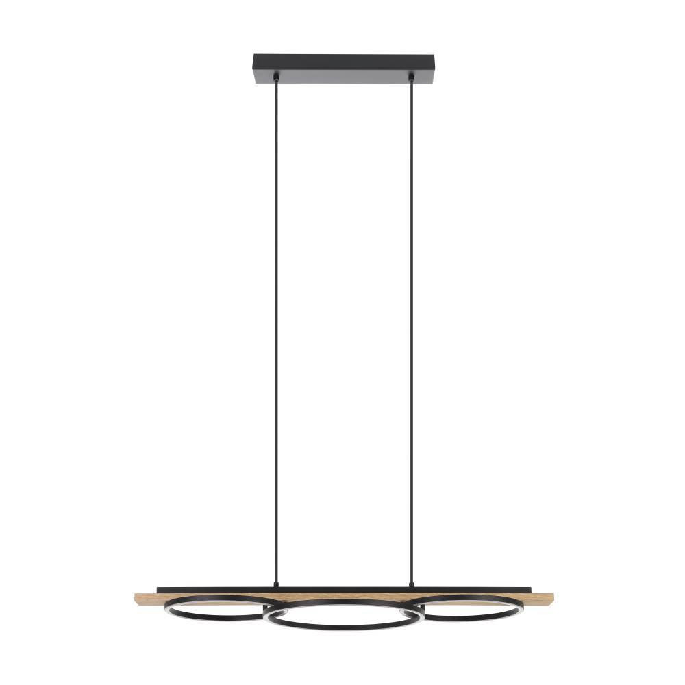 EGLO 901714  Подвес BOYAL, 2x12,5W(LED), 15,5W(LED), 3600lm, 2250lm, сталь, дерево, черн., коричн, пластик, белый