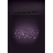 390436  Светодиодный подвес ADRADOS, 8X4,2W(LED), 3000K, сталь, черный, прозрачный