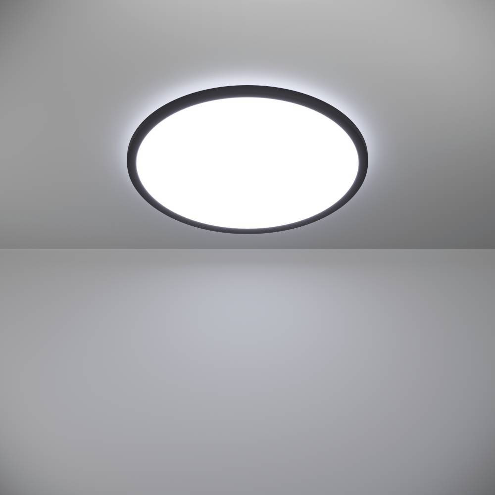 EGLO 901441  Светодиод потолочн свет-к с регул тем-ры света ROVITO, 16,8W(LED), Ø500, IP44, 2700K, 4000K, 6500K, 2900lm, пластик, черный/пластик, белый