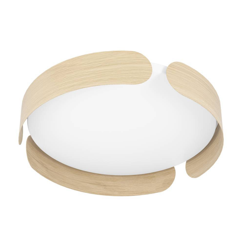 EGLO 901827  Светодиодный настенно-потолочный светильник VALCASOTTO, 20W(LED), 3000K, 2400lm, сталь, дерево, коричневый, белый