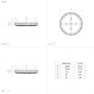 390249  Потолочный светильник диммируемый BALPARDA