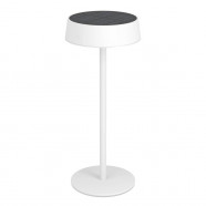 75877  Настольн. лампа на солн. батарее сенсорн., димм. SIMERI, H310, 3W(LED), IP44, 3000-6000K, 250lm, сталь, белый