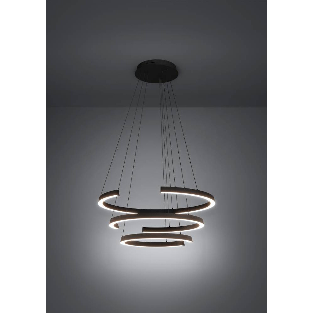 EGLO 390532  Светодиодный подвес с регулировкой цветовой температуры LABONETE, 50W(LED), Ø800, 2200-6500K, 9000lm, алюминий, сталь, черный, белый