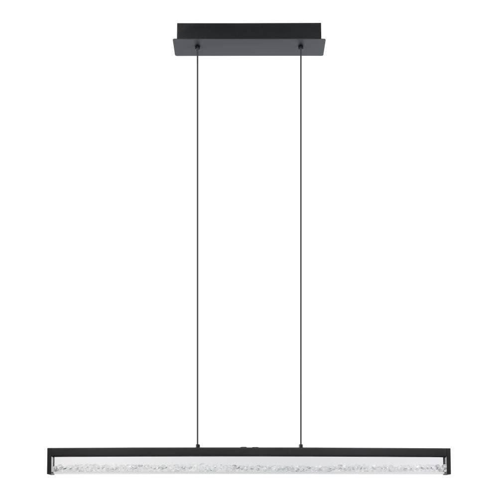 EGLO 900895  Подвес CARDITO 1, 6X6W(LED), 3420lm, L1000, B80, H1100, алюминий, сталь, черный/стекло, кристаллы, прозрачный