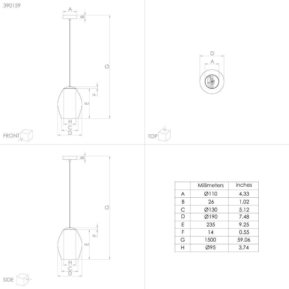 EGLO 390159 Подвесной светильник (люстра) ESTANYS 1