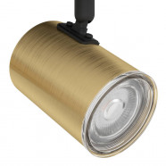 300586  Спот CONSUMA 1, 3X5W(GU10), IP44,сталь, черный, латунь состаренный