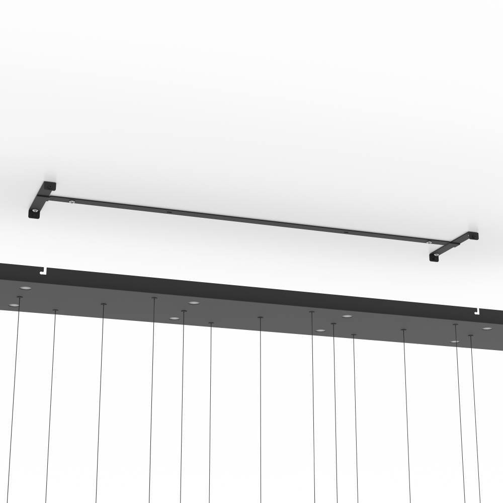 EGLO 390334  Люстра диммируемая ESPARDELLO, 8X5,4W (LED), 3000K, 4080lm, L1170, B200, H1500, сталь, черный/стекло, прозрачный