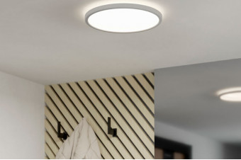 901576  Светодиод потолочн свет-к MINERARIO, 16,4W(LED), Ø300, IP54, 3000K, 2500lm, пластик, белый