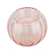 422284  Подсвечник BEZAMBY, H60, Ø75, стекло, розовый