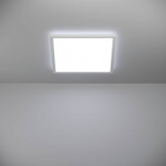 901451  Светодиод потолочн свет-к с регул тем-ры света ROVITO, 17,6W(LED), 390x390, IP44,  2700K, 4000K, 6500K, 2400lm, пластик, белый/пластик, белый