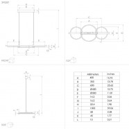 390087  Подвесной потолочный светильник (люстра) LANACERA