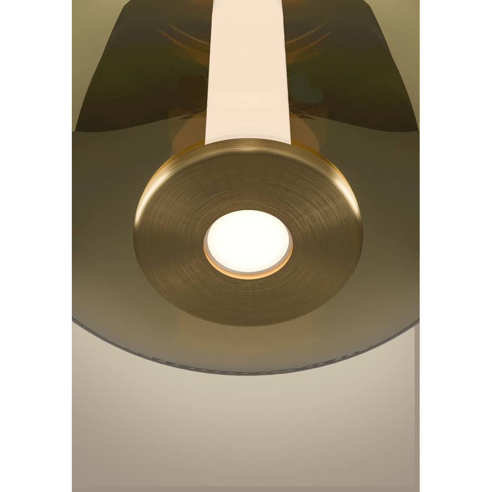 EGLO 390463  Светодиодный подвес с регулировкой цветовой температуры FRUITERA, 1X5,5W;1X1,6W(LED), Ø210, 2200-6500K, 1000lm, сталь, состаренный медный, золо