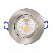 900746  Комплект встраиваемых диммируемых светильников SALICETO, 3X6W (LED), 2700K, 1350lm, Ø88, алюминий, матовый никель