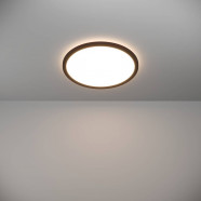 901439  Светодиод потолочн свет-к с регул тем-ры света ROVITO, 18,5W(LED), Ø390, IP44, 2700K, 4000K, 6500K, 2300lm, пластик, черный/пластик, белый