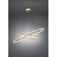 390487  Светодиодный подвес с регулировкой цветовой температуры BOGADO, 50W(LED) ,2200-6500K, 8700lm, сталь, золотой, белый