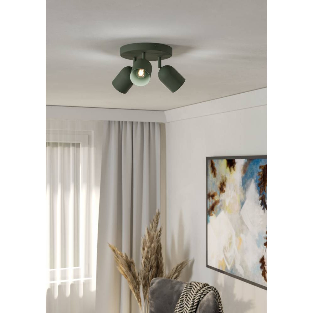 EGLO 44134  Спот TILSTON, 3X40W(E14), сталь, зеленый