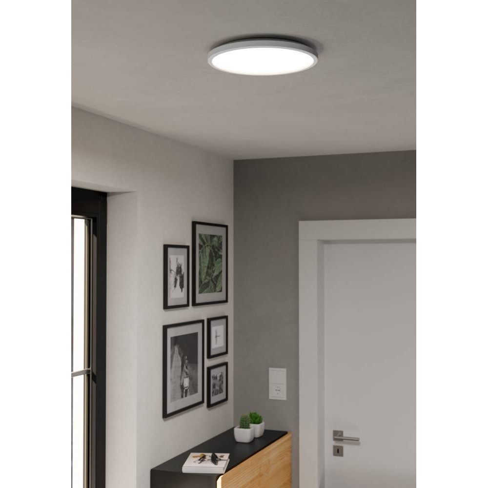 EGLO 901446  Светодиод потолочн свет-к с регул тем-ры света ROVITO, 13,9W(LED), Ø300, IP44, 2700K, 4000K, 6500K, 1750lm, пластик, белый/пластик, белый