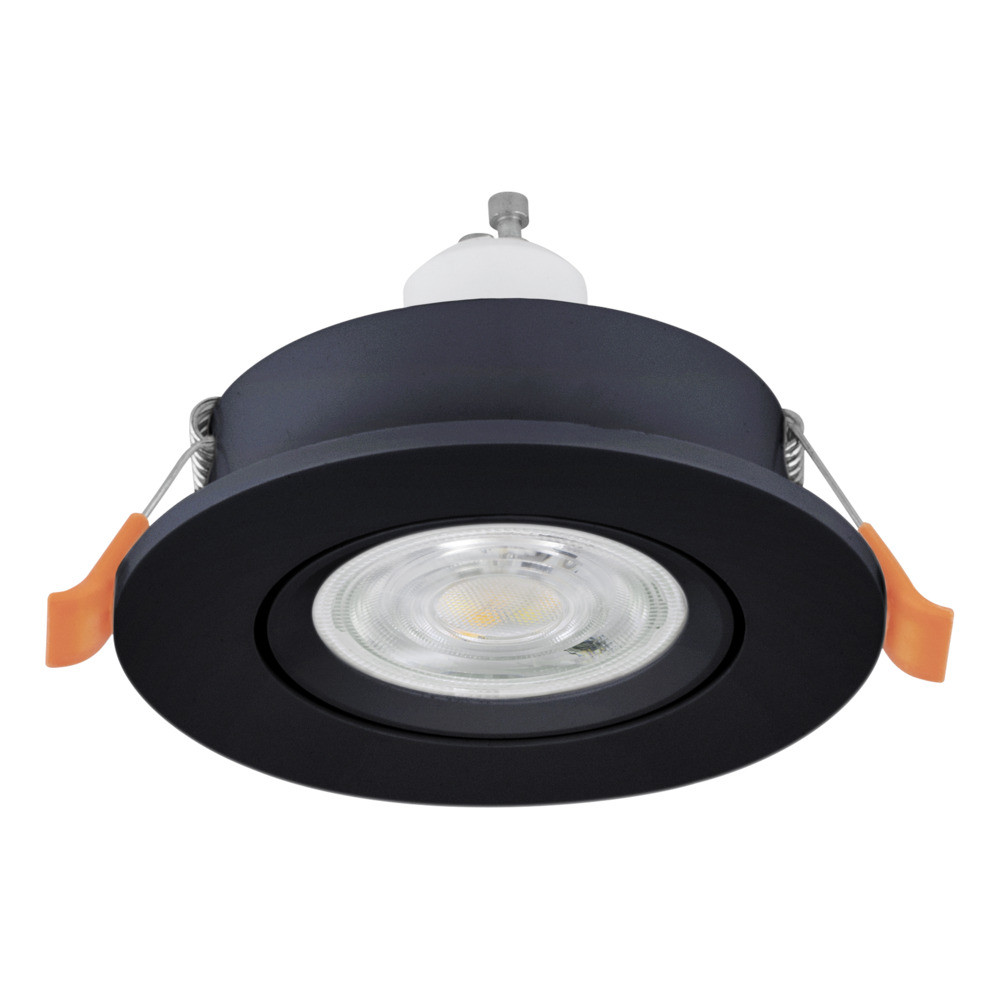 EGLO 902256  Встраиваемый светильник BARRANCO,  1х4,5W(GU10-LED), 4000К, Ø90, пластик, черный