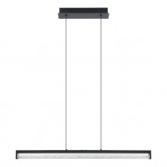 900895  Подвес CARDITO 1, 6X6W(LED), 3420lm, L1000, B80, H1100, алюминий, сталь, черный/стекло, кристаллы, прозрачный