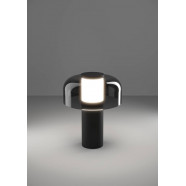 900983  Аккум. настольная лампа димм. сенсорн PONENTE, 2W(LED), 2400K-4000K, IP44, сталь, черн/пластик/черн, прозрачн