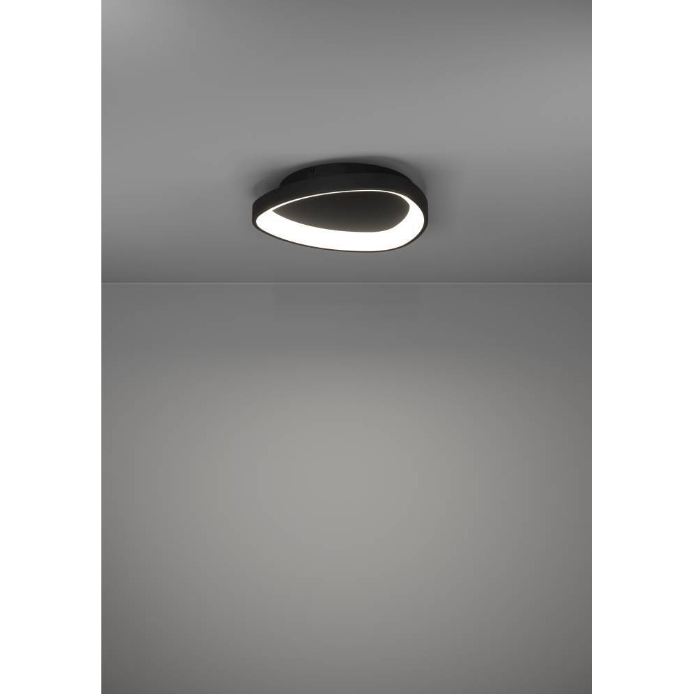 EGLO 901584 Светод потолочн свет-к LORETELLO, 12W(LED), пластик, сталь, черный, 2700-6500K, 1440lm