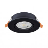 902264  Встраиваемый светильник BARRANCO, 1х4,8W(LED), 2700/4000/6500K, Ø90, пластик, черный
