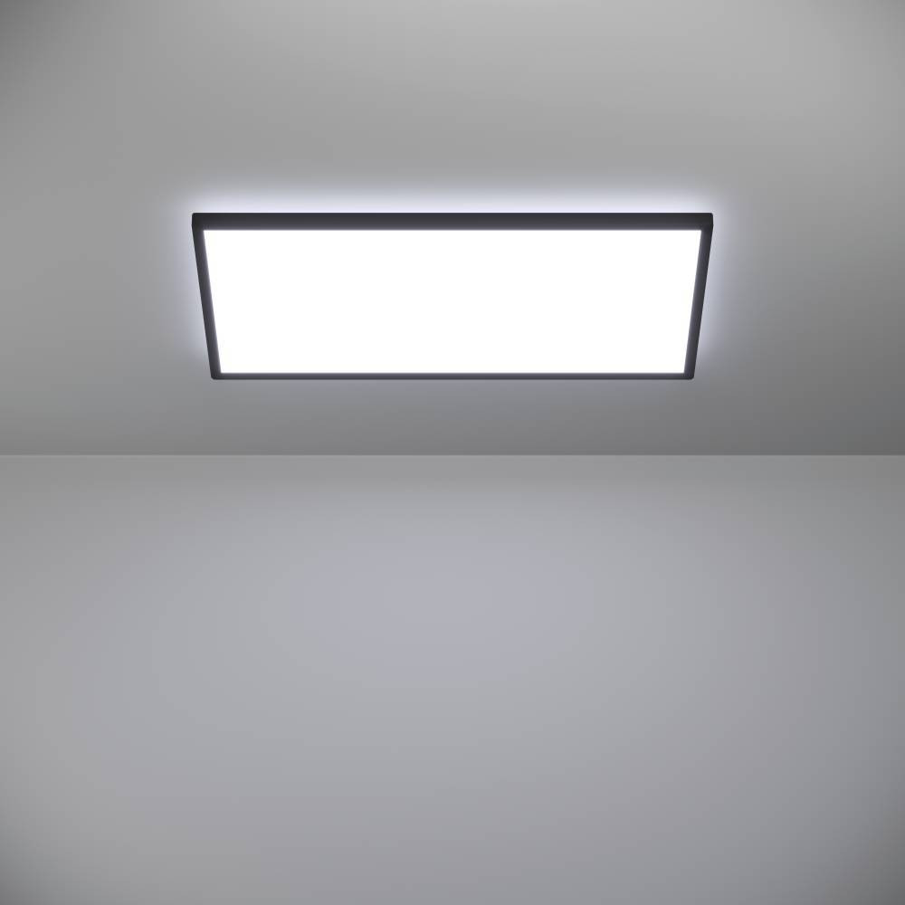 EGLO 901445  Светодиод потолочн свет-к с регул тем-ры света ROVITO, 17,2W(LED), 570x300, IP44,  2700K, 4000K, 6500K,  2580lm, пластик, черн/пластик, белый